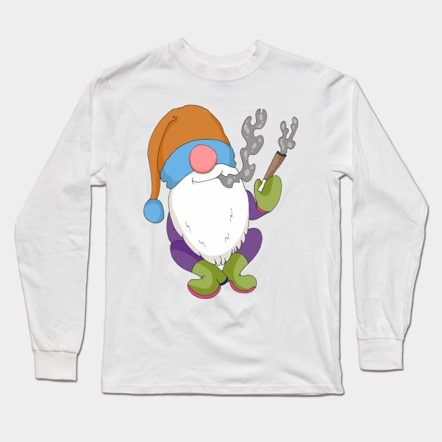 Stoner Gnomie Long Sleeve T-Shirt by FilMate